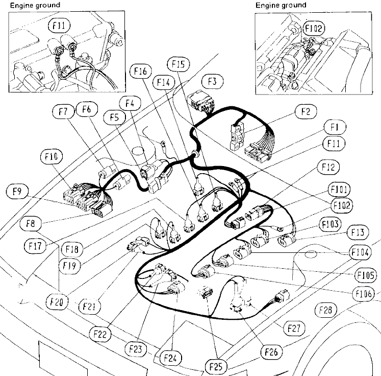 LHD E.F.I. Harness