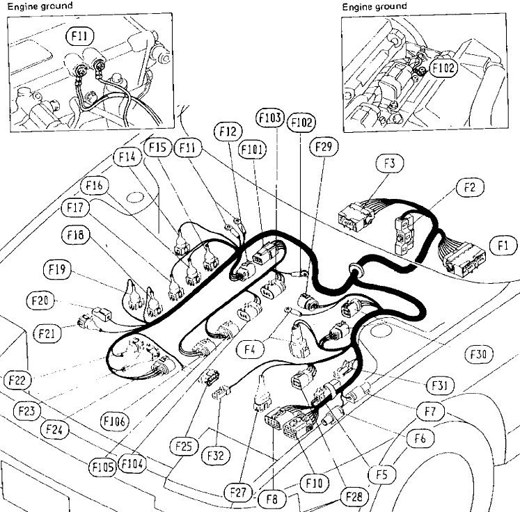 RHD E.F.I. Harness